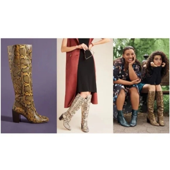 New Dolce vita Cormac snake knee high boots size 7 - Picture 1 of 5
